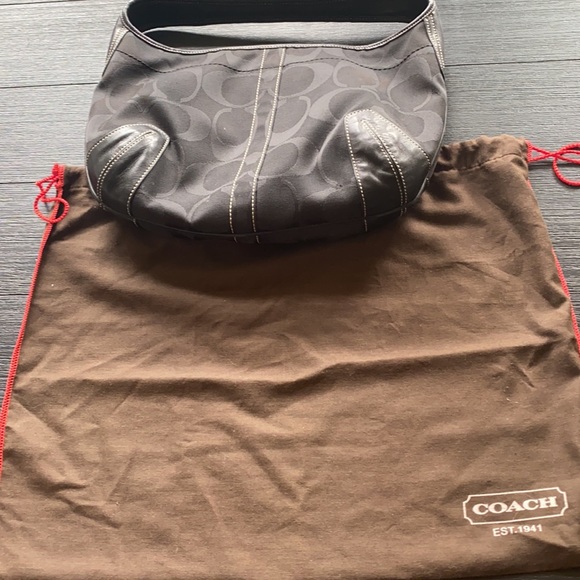 COACH black shoulder bag - Picture 3 of 6